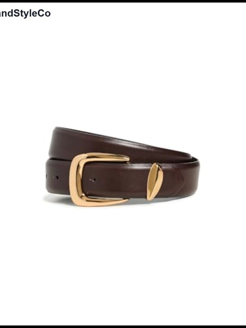 Women's Chunky Waist Belt Double Wrap Leather Cowhide Gold-Tone Buckle